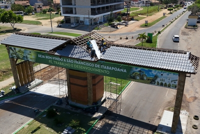 Reforma do portal de entrada entra na fase final e vai ser inaugurada no sábado (22)