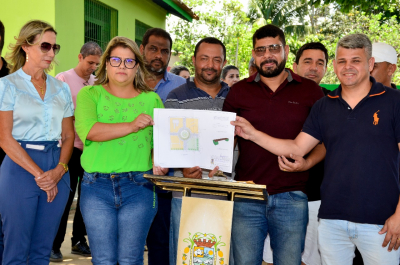 Ordem de Serviço autoriza início das obras da praça pública em Praça da Fé