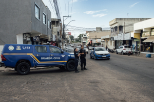 Agentes reforçam segurança durante o Carnaval