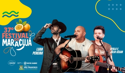Luan Pereira é a atração de domingo (26) no Festival do Maracujá