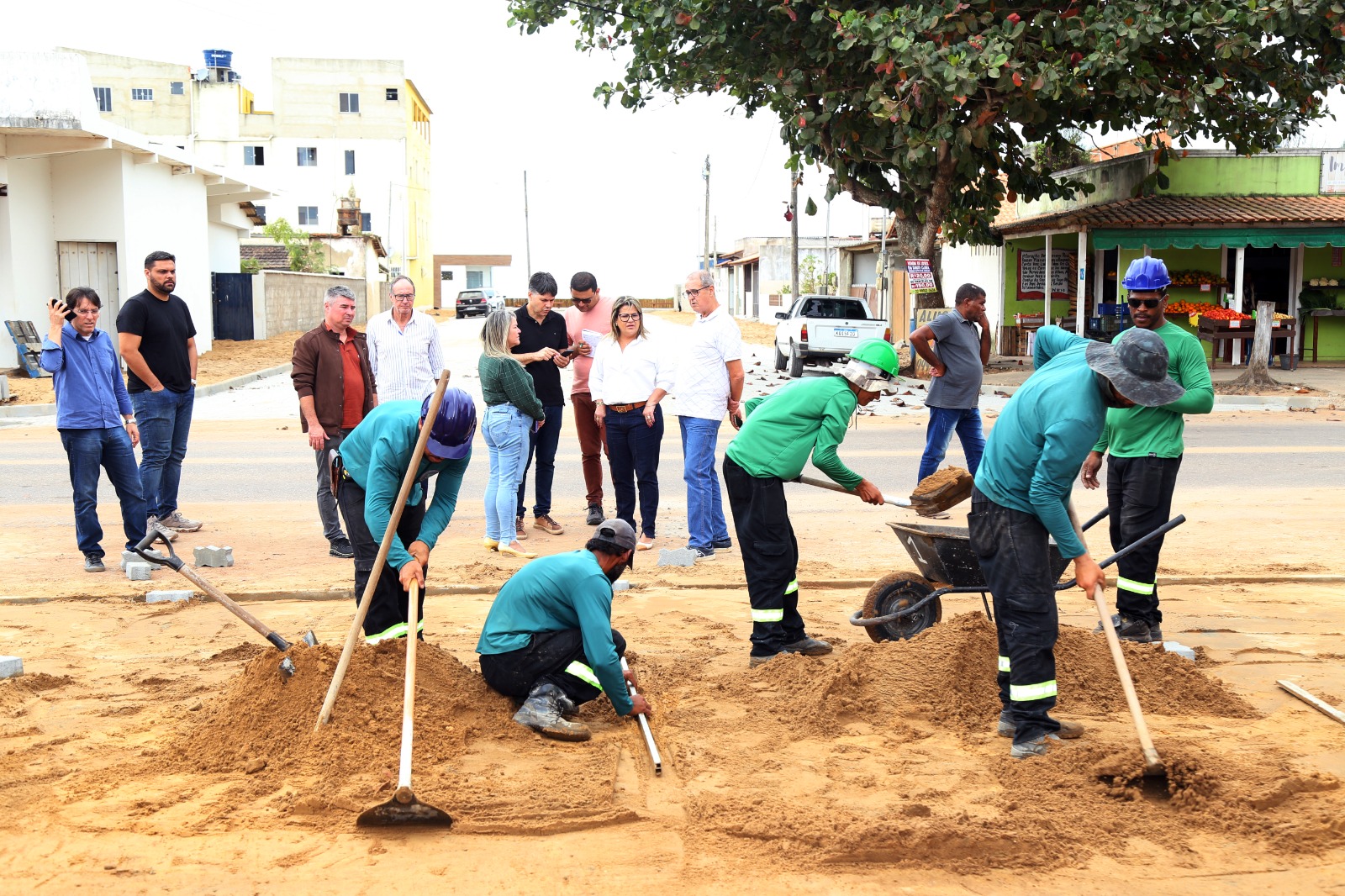 Prefeita visita obras em andamento em três localidades ASCOM SFI Wagner Fraga 4