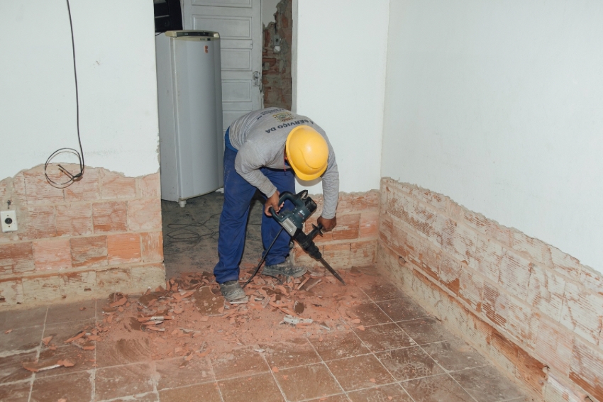 obras padaria escola