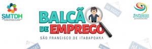 Balcão de Emprego com vaga para recepcionista