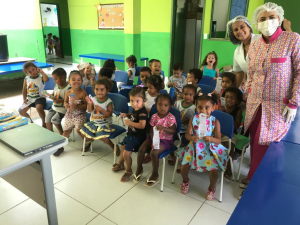 Saúde bucal é tema de ação educativa em creche de Praça João Pessoa