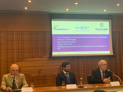 SFI presente em aula inaugural de cursos de relações internacionais para municípios no Palácio Guanabara