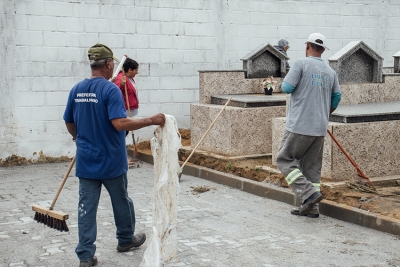Preparação dos cemitérios segue neste sábado (01) em SFI