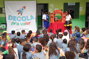 Projeto "Decola Pra Valer" na Escola Municipal Domingos Santos