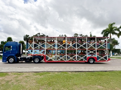 Passeio de trenzinho promove inclusão para assistidos pelo Centro de Terapias Especiais
