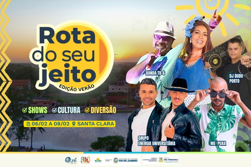 “Rota do Seu Jeito” vai levar três shows a Santa Clara neste final de semana