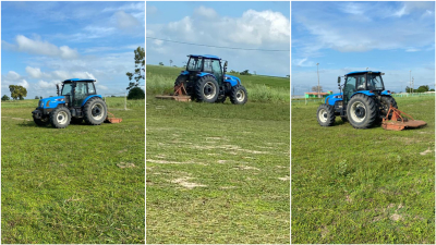 Prefeitura inicia manutenção e melhorias no campo do Parque de Exposições