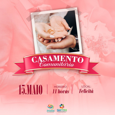 Casamento Comunitário oficializa a união de 18 casais na próxima segunda-feira (15)