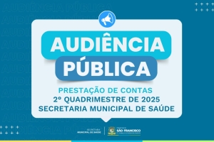 Secretaria de Saúde realiza Audiência Pública nesta segunda-feira (29)