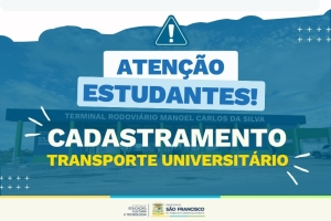 Transporte Universitário: prazo para entrega de documentação termina nesta sexta-feira (20)