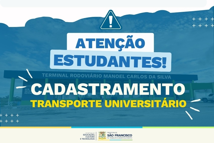 Transporte Universitário: prazo para entrega de documentação termina nesta sexta-feira (20)