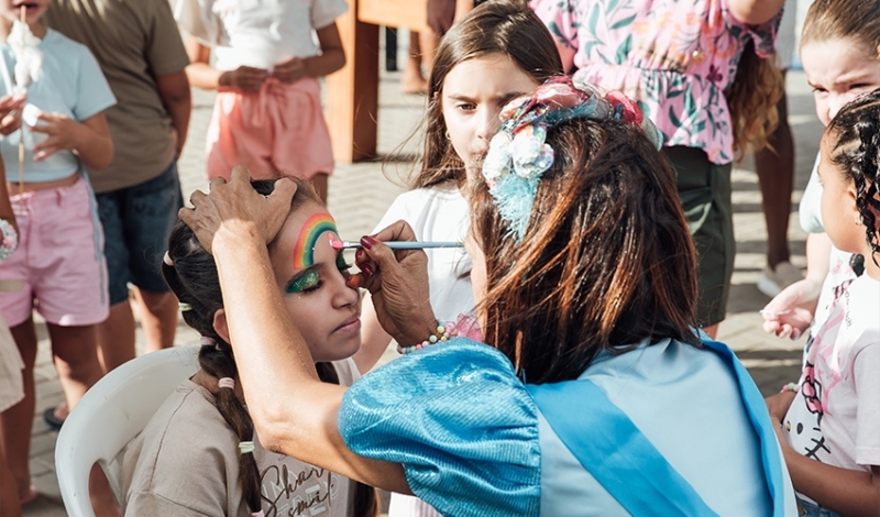 Recreação diverte as famílias no domingo (19) na Praça São Francisco de Paula