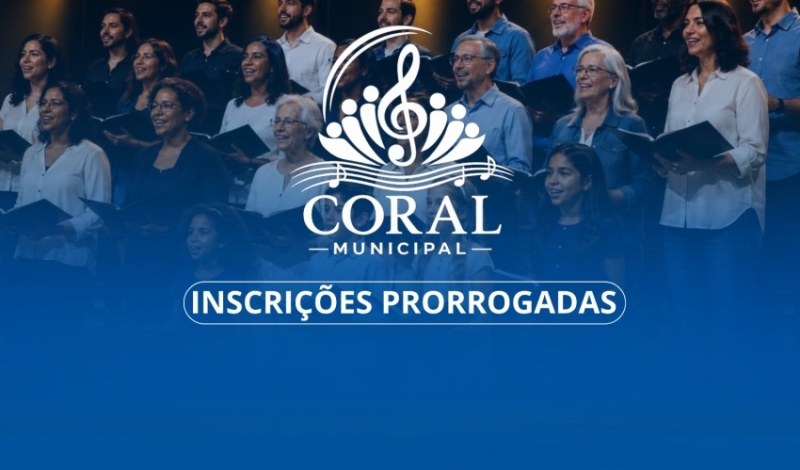 Inscrições para o Coral Municipal são prorrogadas