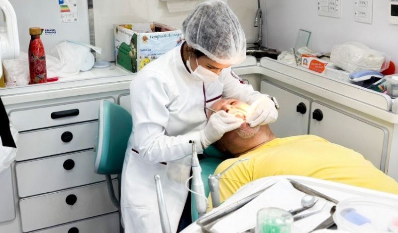 Odontomóvel realiza mais de 600 procedimentos no mês de janeiro em SFI