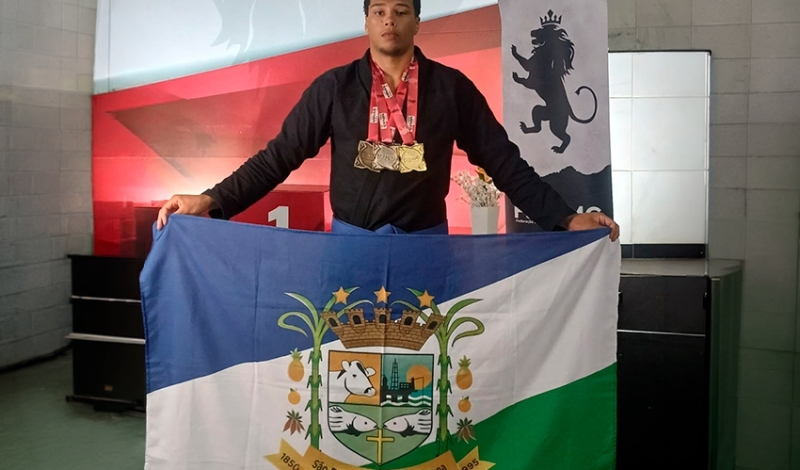 Atleta de SFI conquista medalhas de ouro, prata e bronze em Minas Gerais
